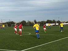 people playing football