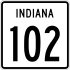 State Road 102 marker