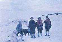 Irene Bernasconi and others in 1968 at Esperanza Base.