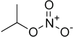 Skeletal formula of isopropyl nitrate