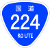 National Route 224 shield