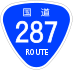 National Route 287 shield