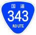 National Route 343 shield