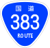 National Route 383 shield