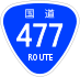 National Route 477 shield