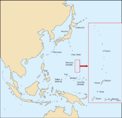 A map of Eastern Asia and the Western Pacific with the locations mentioned in this article marked