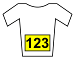 Yellow number jersey