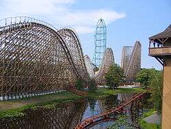 An overview of El Toro at Six Flags Great Adventure