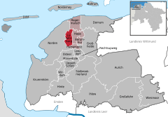 Lütetsburg in AUR.svg