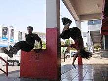 Brazilian freerunners move fluidly through urban environment