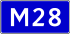 Highway M28 shield}}