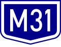 M31 motorway shield