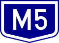 M5 motorway shield