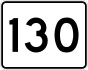 State Route 130 marker