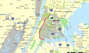 Map of Major Deegan Expressway