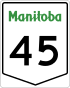 Manitoba Highway 45 shield