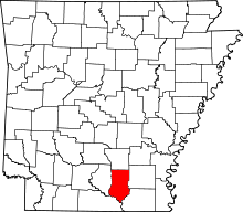 State map highlighting Bradley County