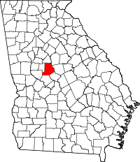 State map highlighting Monroe County