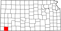 State map highlighting Stevens County