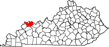 State map highlighting Henderson County