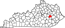 State map highlighting Lee County