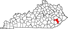 State map highlighting Perry County