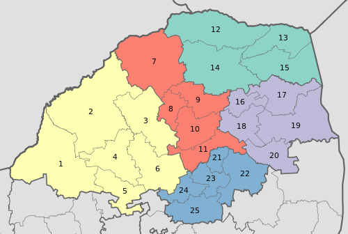 Map of the municipalities in Limpopo