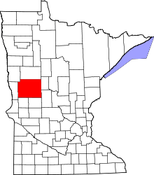 State map highlighting Otter Tail County