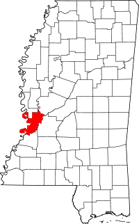 State map highlighting Warren County