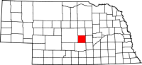 State map highlighting Sherman County