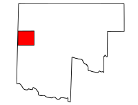 Map of Oklahoma Territory (O.T.) highlighting Day County