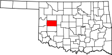 State map highlighting Custer County