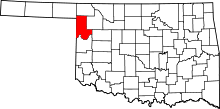 State map highlighting Ellis County