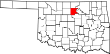 State map highlighting Noble County