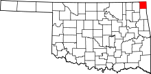 State map highlighting Ottawa County