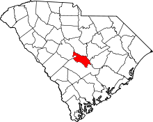 State map highlighting Calhoun County