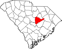 State map highlighting Sumter County