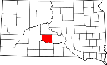 State map highlighting Jones County