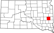 State map highlighting Lake County