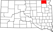 State map highlighting Marshall County