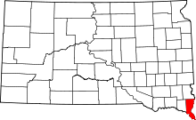 State map highlighting Union County