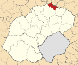 Location in the Free State