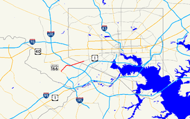 A map of Baltimore showing major roads.  Maryland Route 372 runs from MD 166 in Arbutus to US 1 in Baltimore.