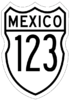 Federal Highway 123 shield