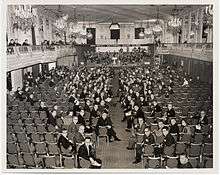 Early photograph of the Midwest National Band Clinic