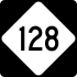 NC Highway 128 marker