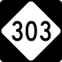 NC Highway 303 marker