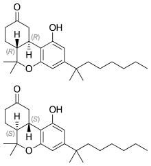 Skeletal formula of nabilone