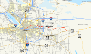 Map of New York State Route 290