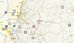 Map of New York State Route 351